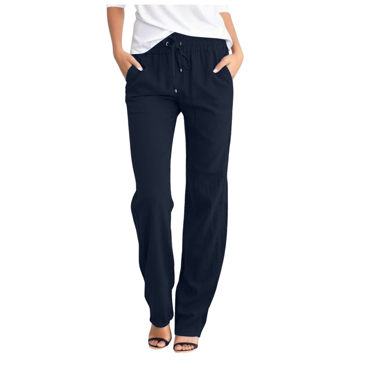 Damen Bequeme Freizeithose mit elastischem Bund und praktischen Seitentaschen Drune