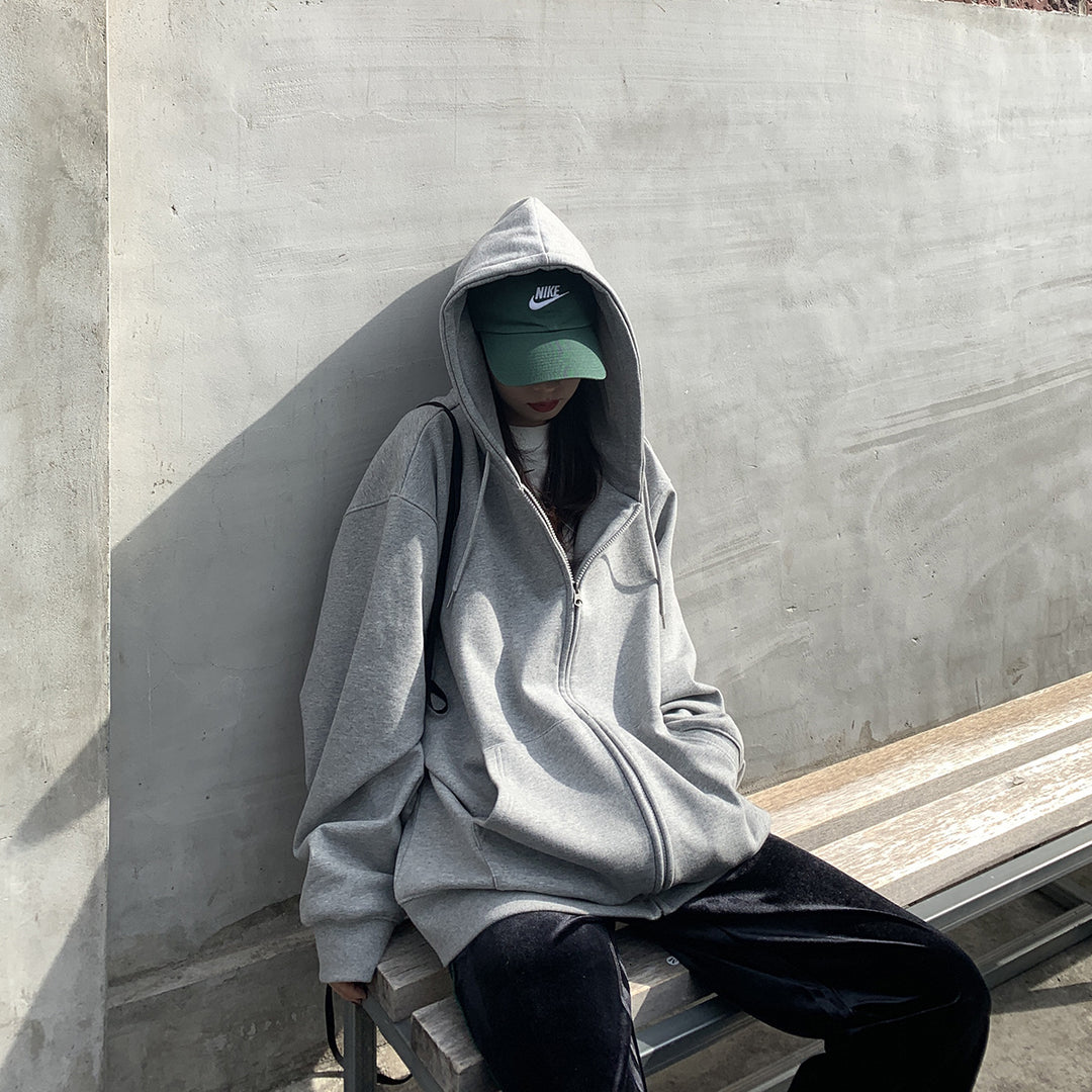 Damen Kapuzenpullover mit übergroßem Schnitt und praktischen Taschen