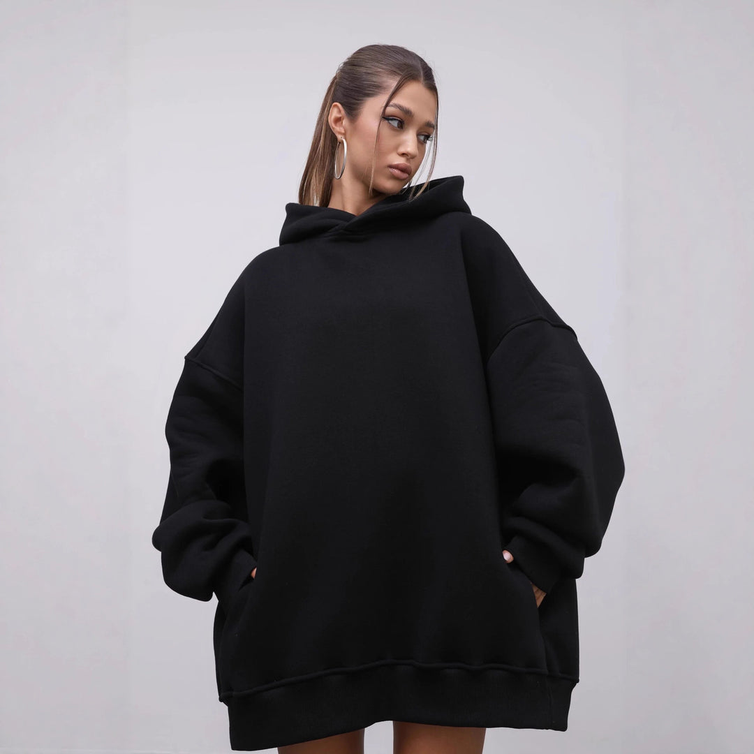 Damen bequemer Oversized Hoodie Drune