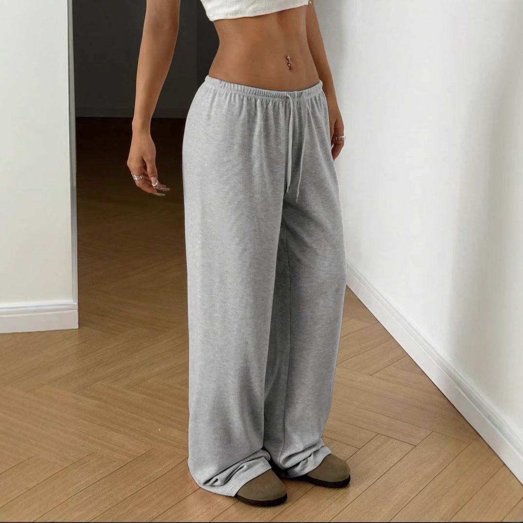 Damen Weite Sweatpants mit elastischem Bund Drune