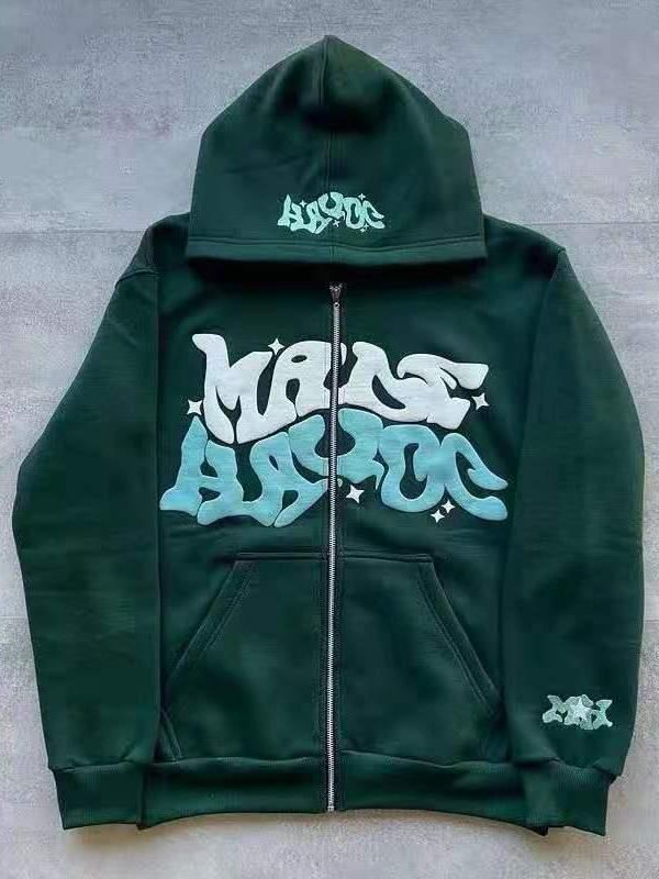 Damen sportliche Kapuzenjacke im urbanen Graffiti-Stil Drune