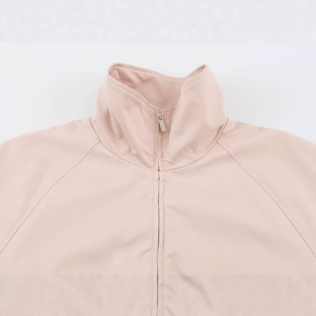 Damen Leichter Cropped‑Blouson mit hohem Funnelkragen und Raglanärmeln Drune