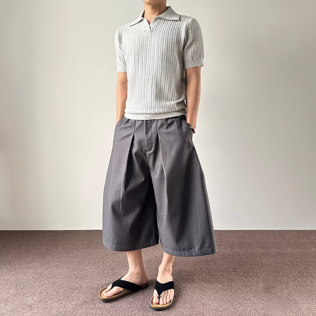 Herren modische Strick-Polo mit Grafiken Drune
