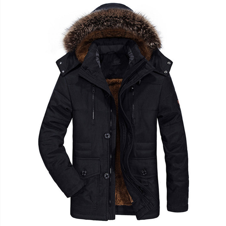 Herren Warm gefütterte Jacke Drune