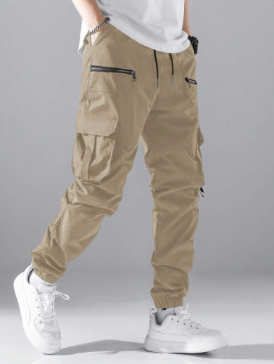 Herren Cargo-Hosen mit modernen Zipper-Taschen Drune