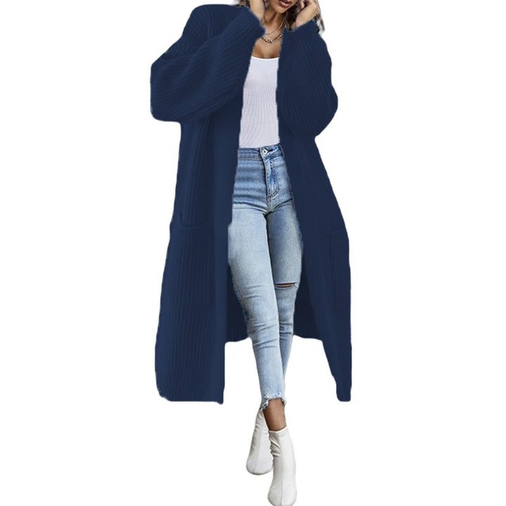 Damen Strickmantel mit tiefen Taschen und lässigem Schnitt Drune