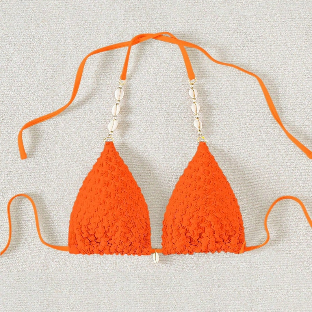 Damen Triangel-Bikini mit Muscheldetails Drune