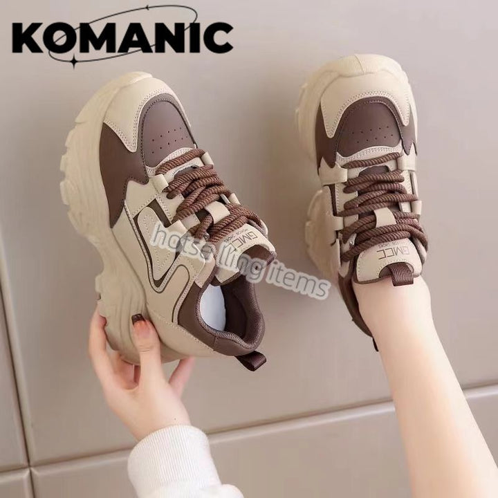 Damen Sportliche Chunky Sneakers mit gepolsterter Sohle und modischem Design Drune
