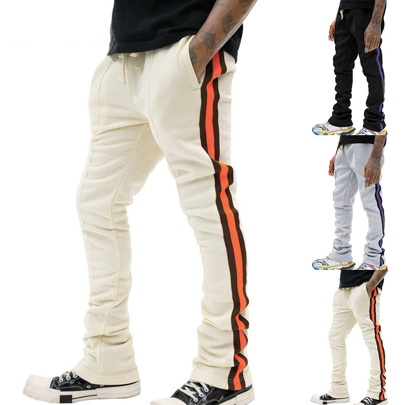 Herren Slim-Fit Jogginghose mit Tunnelzug, markanten Ziernähten & seitlichem Panel Drune