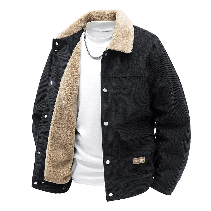 Herren Stilvolle Cordjacke Drune