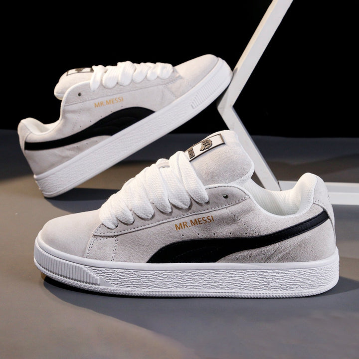 Damen modische Sneakers mit elastischen Schnürsenkeln und weichem Obermaterial Drune