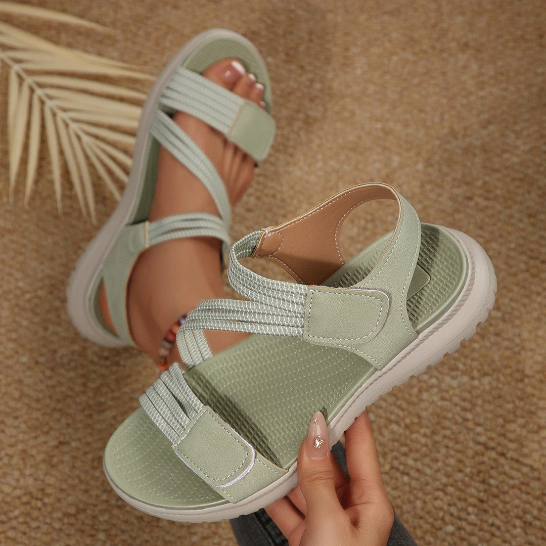 Damen Komfortable Freizeitsandalen mit verstellbarem Riemendesign Drune