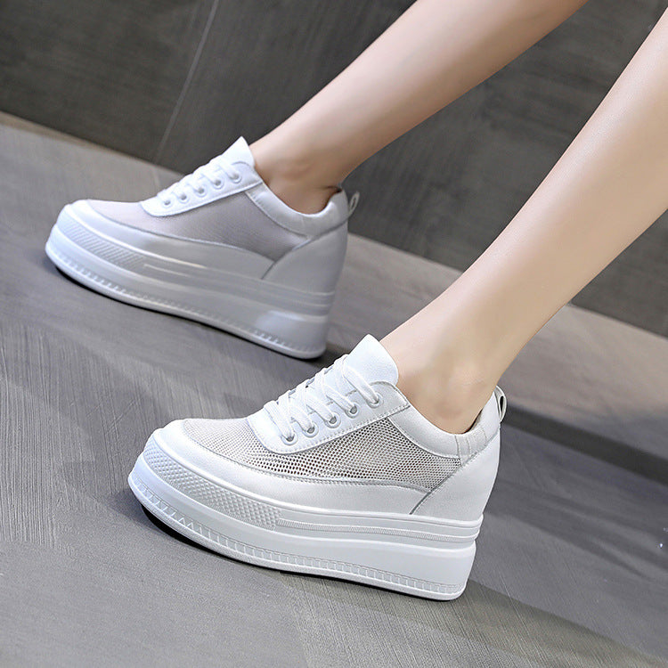 Damen Plateau Sneakers mit modischer und komfortabler Struktur Drune