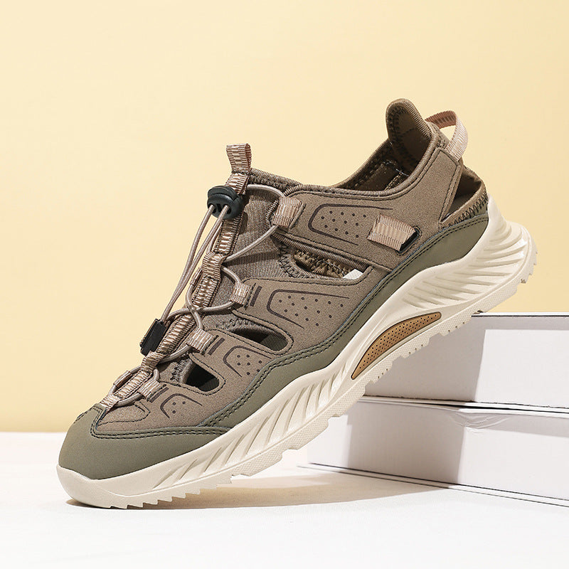 Herren Sportliche Wander-Sandalen mit rutschfester Sohle und verstellbarem Riemen Drune