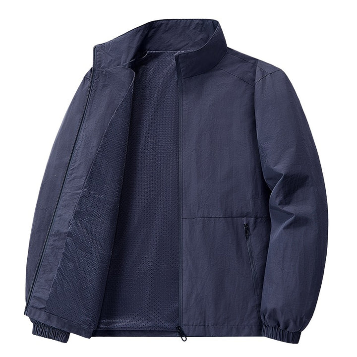 Herren Leichte Freizeitjacke mit schmalem Kragen Drune