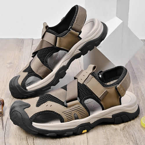 Damen Sportliche Outdoor-Sandalen mit rutschfester Sohle und verstellbaren Riemen Drune
