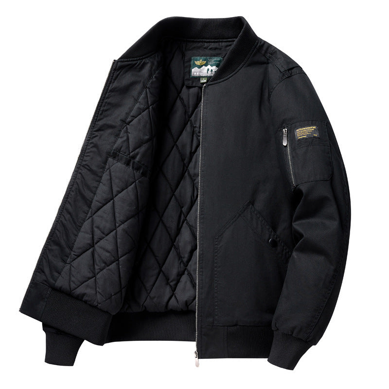 Herren Modische bomberjacke mit Steppdetails Drune