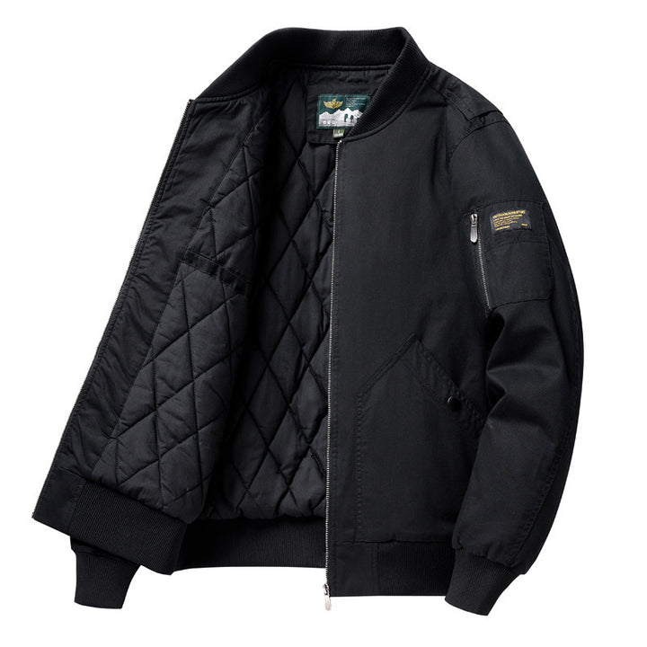Herren Modische bomberjacke mit Steppdetails Drune