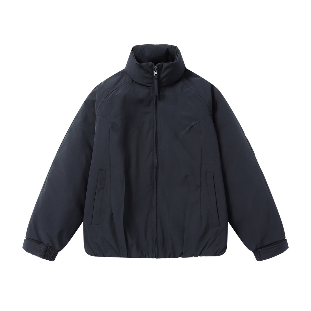 Herren Kurz‑Pufferjacke mit schützendem Stehkragen, verdecktem Reißverschluss und elastischem Saum Drune