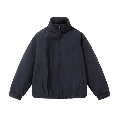 Herren Kurz‑Pufferjacke mit schützendem Stehkragen, verdecktem Reißverschluss und elastischem Saum Drune