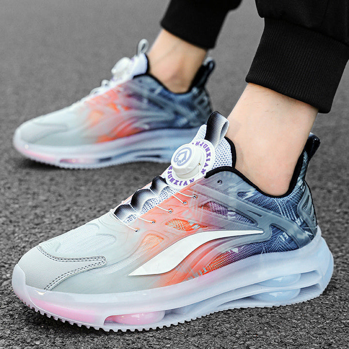 Unisex Transparente TPU-Sneaker mit sichtbarer Luftkammer und gradientem Mesh-Obermaterial Drune