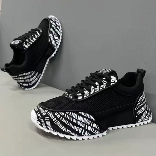Damen Sportliche Sneakers mit markantem Schriftzug Drune
