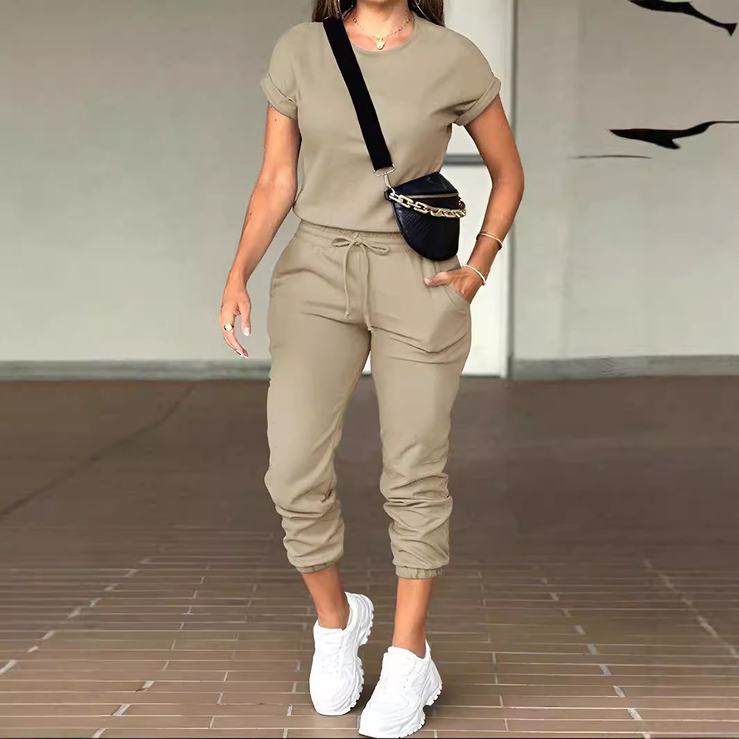 Damen Jogginganzug mit lässigem Schnitt und praktischen Taschen Drune