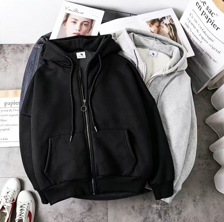 Damen Bequeme Kapuzenjacke Drune