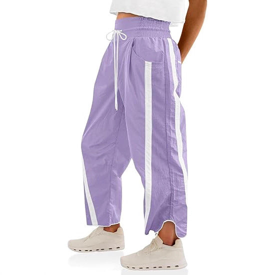 Damen lässige Freizeithose mit Seiteneinsätzen Drune