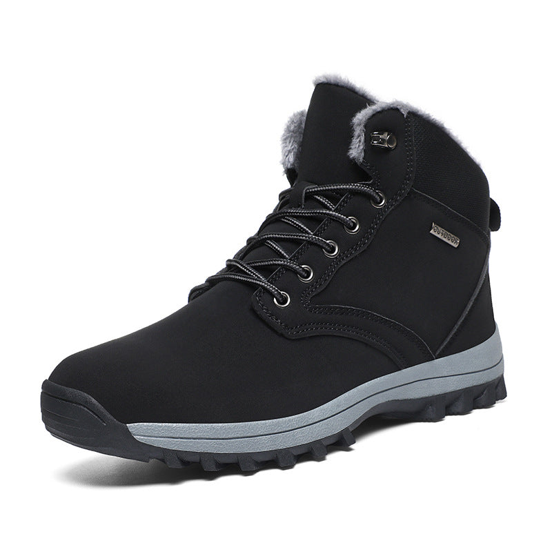 Damen Wärmeisolierte Winterstiefel mit rutschfester Sohle und kuscheligem Innenfutter Drune