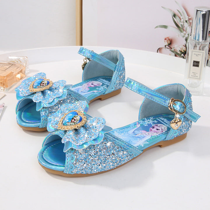 Mädchen Glitzernde Sandalen mit einzigartigem Blumenmotiv Drune