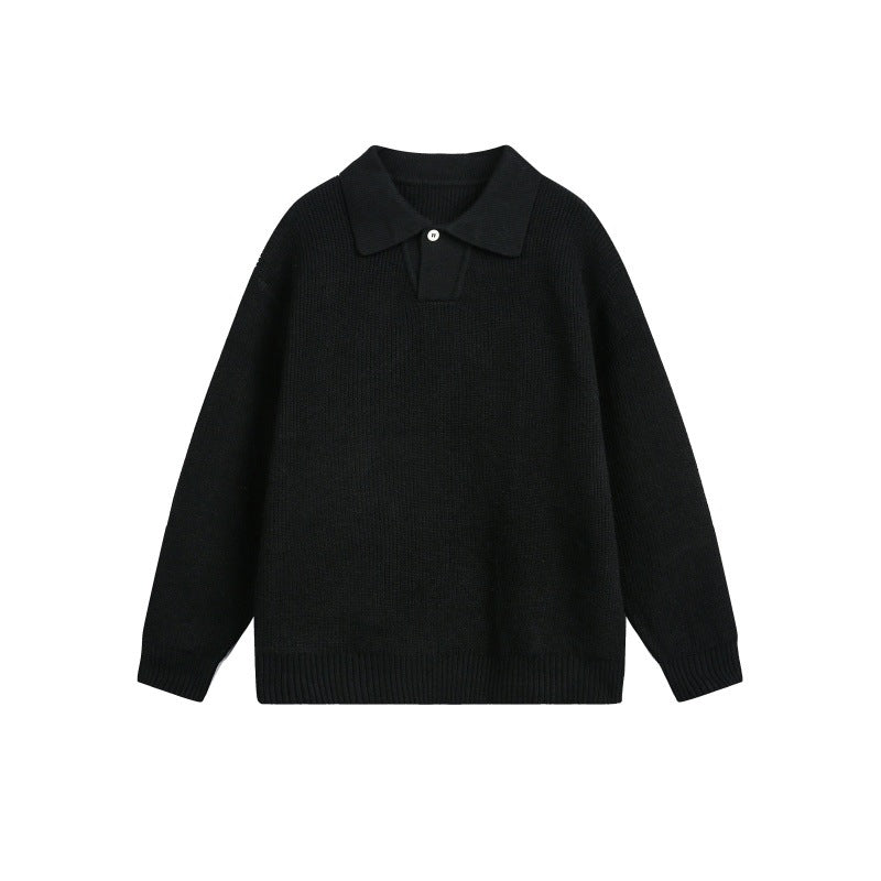 Damen Grobstrick-Polo mit Kentkragen und Oversize-Silhouette Drune