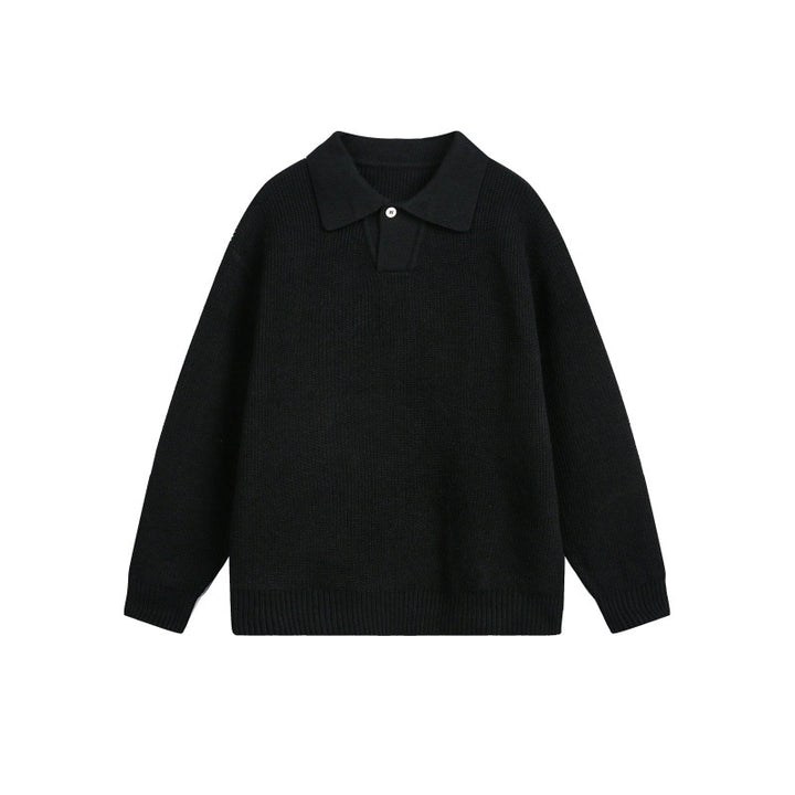 Damen Grobstrick-Polo mit Kentkragen und Oversize-Silhouette Drune