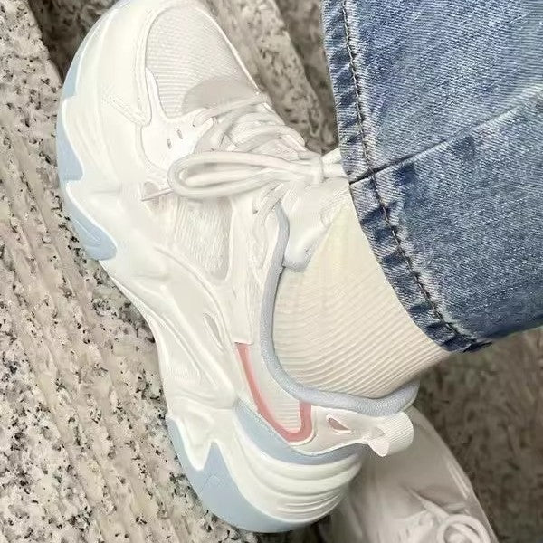 Damen Sportliche Chunky Sneaker mit atmungsaktivem Mesh und bequemer Dämpfung Drune