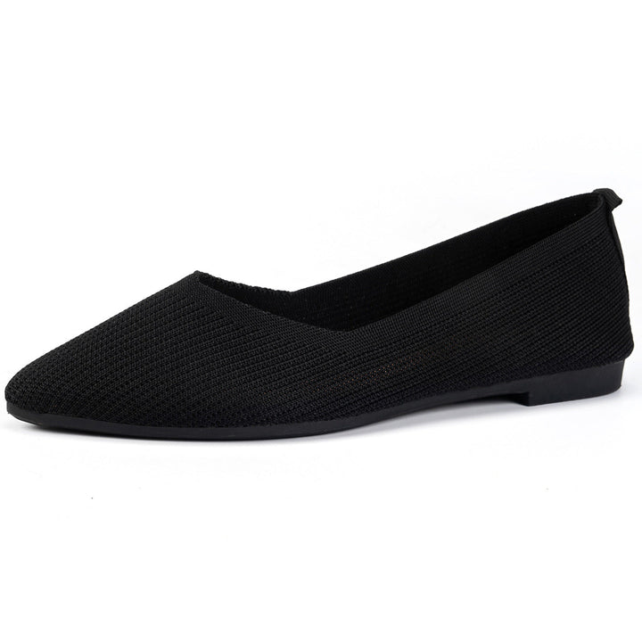 Damen Ballerinas mit kreativem Hahnentrittmuster und flexiblem Fußbett Drune