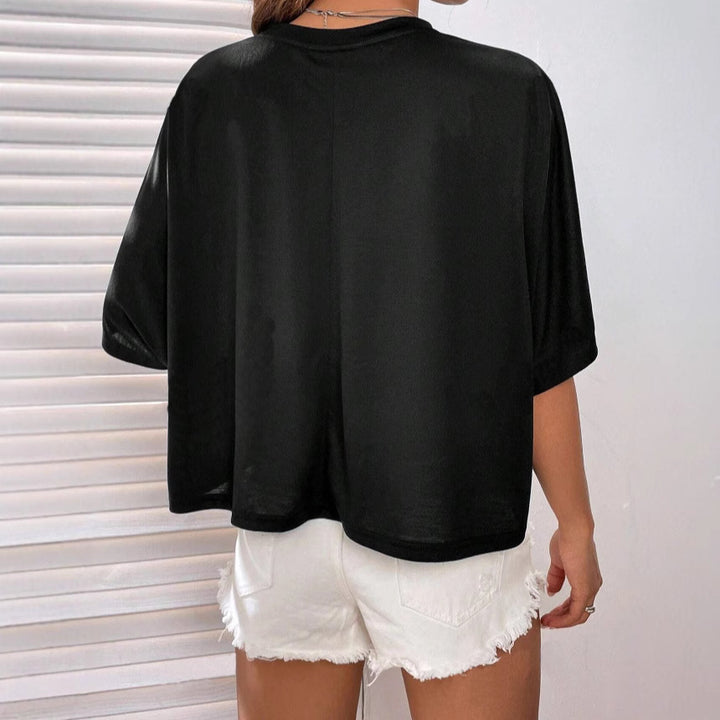 Damen Crop-Top mit weitem Schnitt Drune