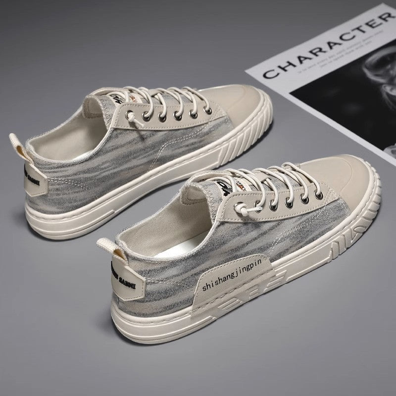 Unisex leichte retro Canvas-Sneaker mit verstärkter Zehenkappe und profilierter Gummisohle Drune