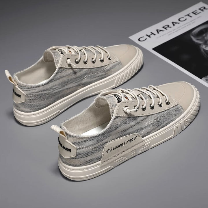 Unisex leichte retro Canvas-Sneaker mit verstärkter Zehenkappe und profilierter Gummisohle Drune