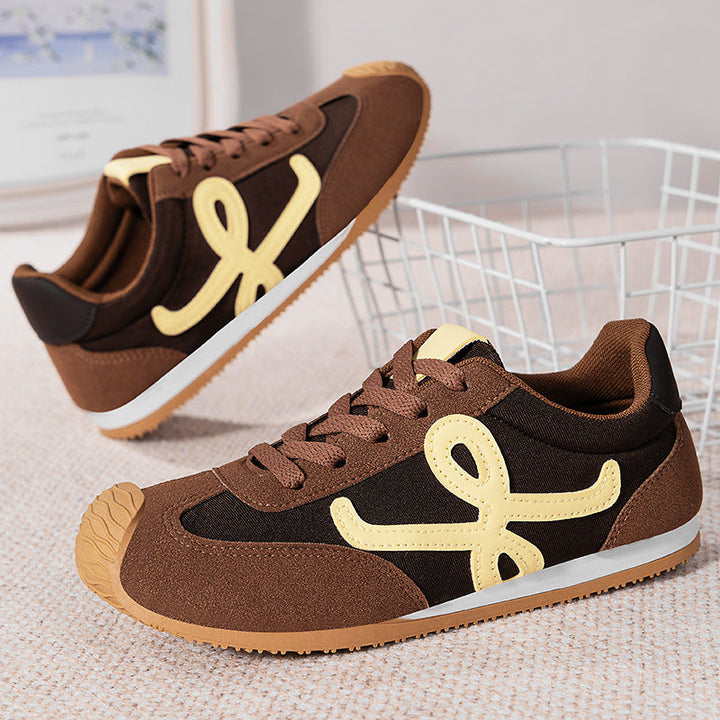 Damen Sportliche Sneakers mit weichem Obermaterial und bequemer Sohle Drune