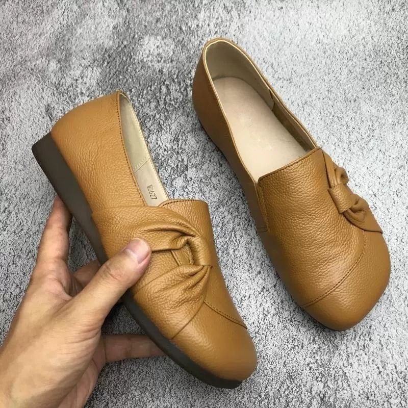 Damen Ballerinas mit modischem Knotendetail Drune