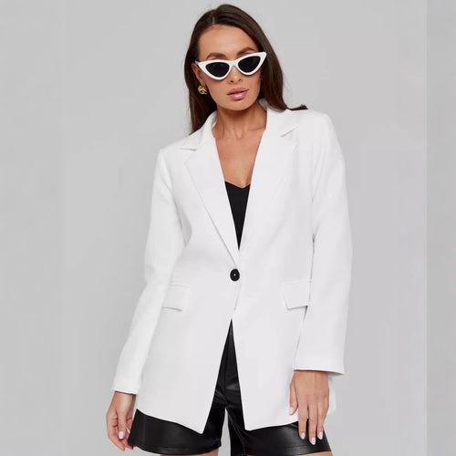 Damen eleganter, taillierter Blazer im modernen Schnitt Drune