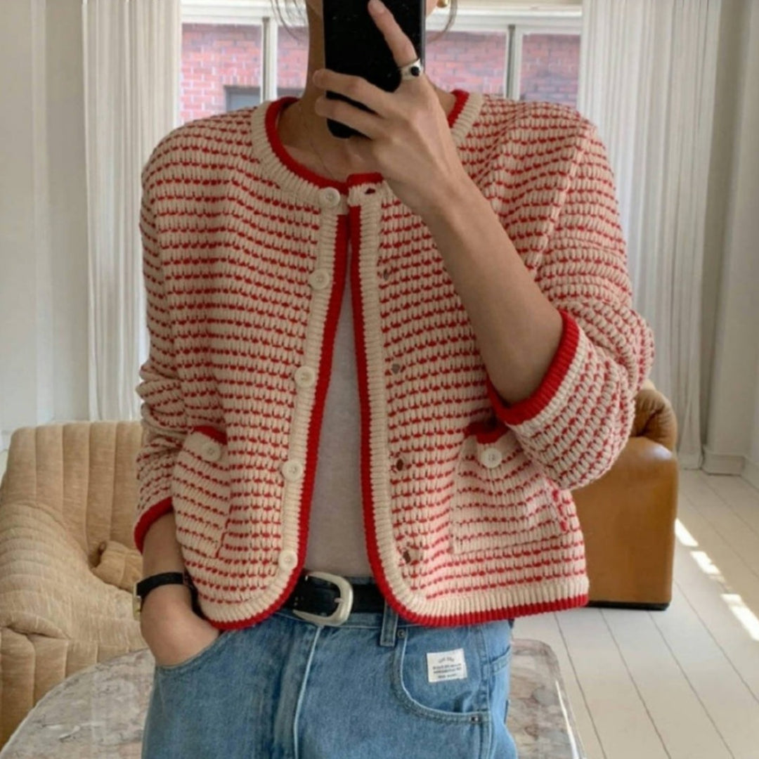 Damen Moderne Strickjacke Drune