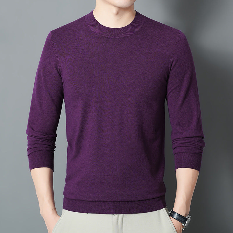 Herren Feiner Rundhalspullover aus Feinstrick mit schmaler Silhouette Drune