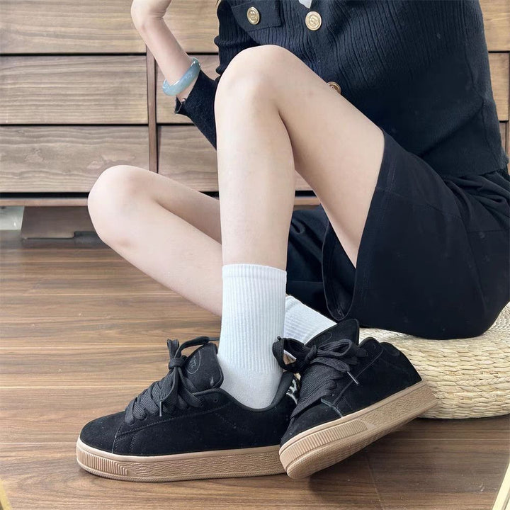 Damen Sportliche Sneakers aus hochwertigem Wildleder mit rutschfester Sohle Drune
