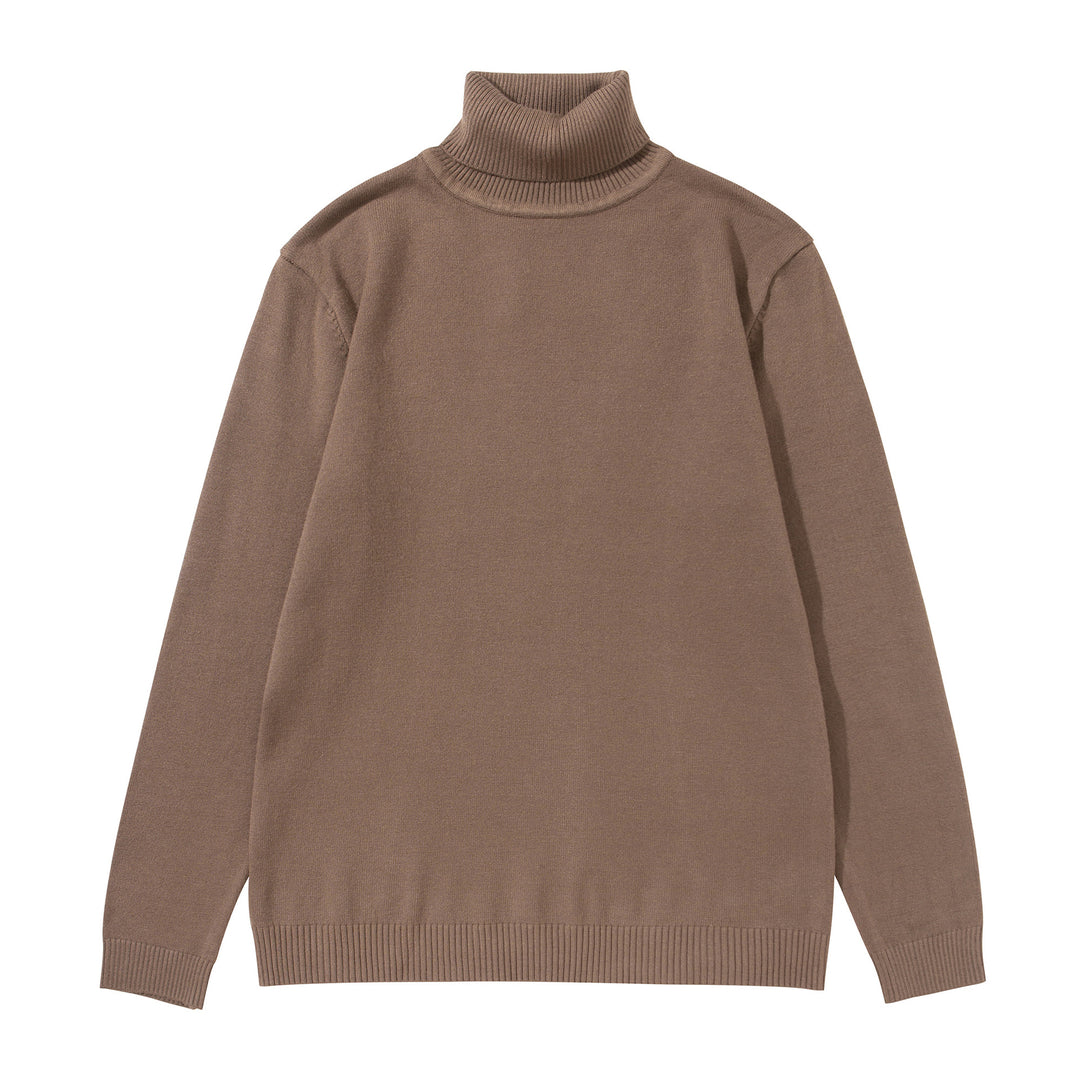 Unisex Rollkragenpullover aus feinem Feinstrick mit geripptem Kragen und überschnittener Schulter Drune