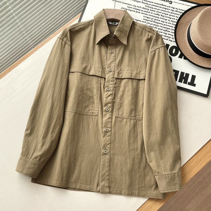 Damen Lässiges Overshirt mit praktischen Brusttaschen Drune