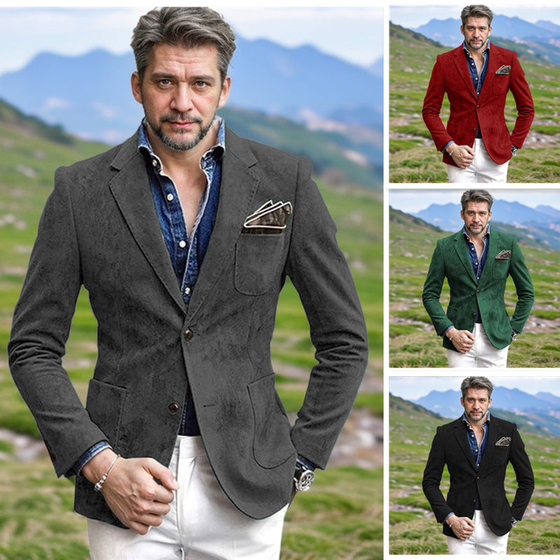 Herren eleganter Samtblazer im modernen Look Drune