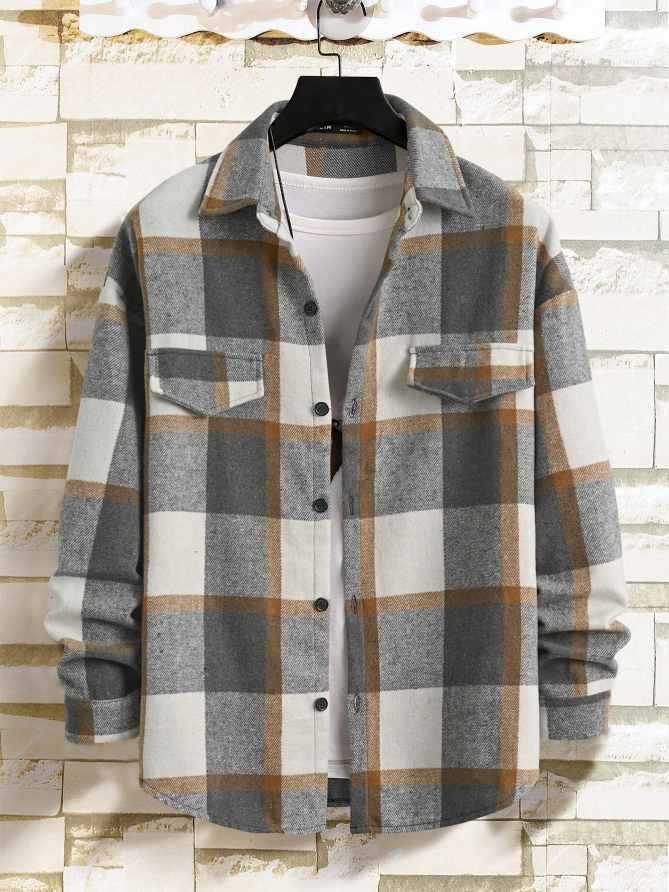 Herren Flanellhemd Drune