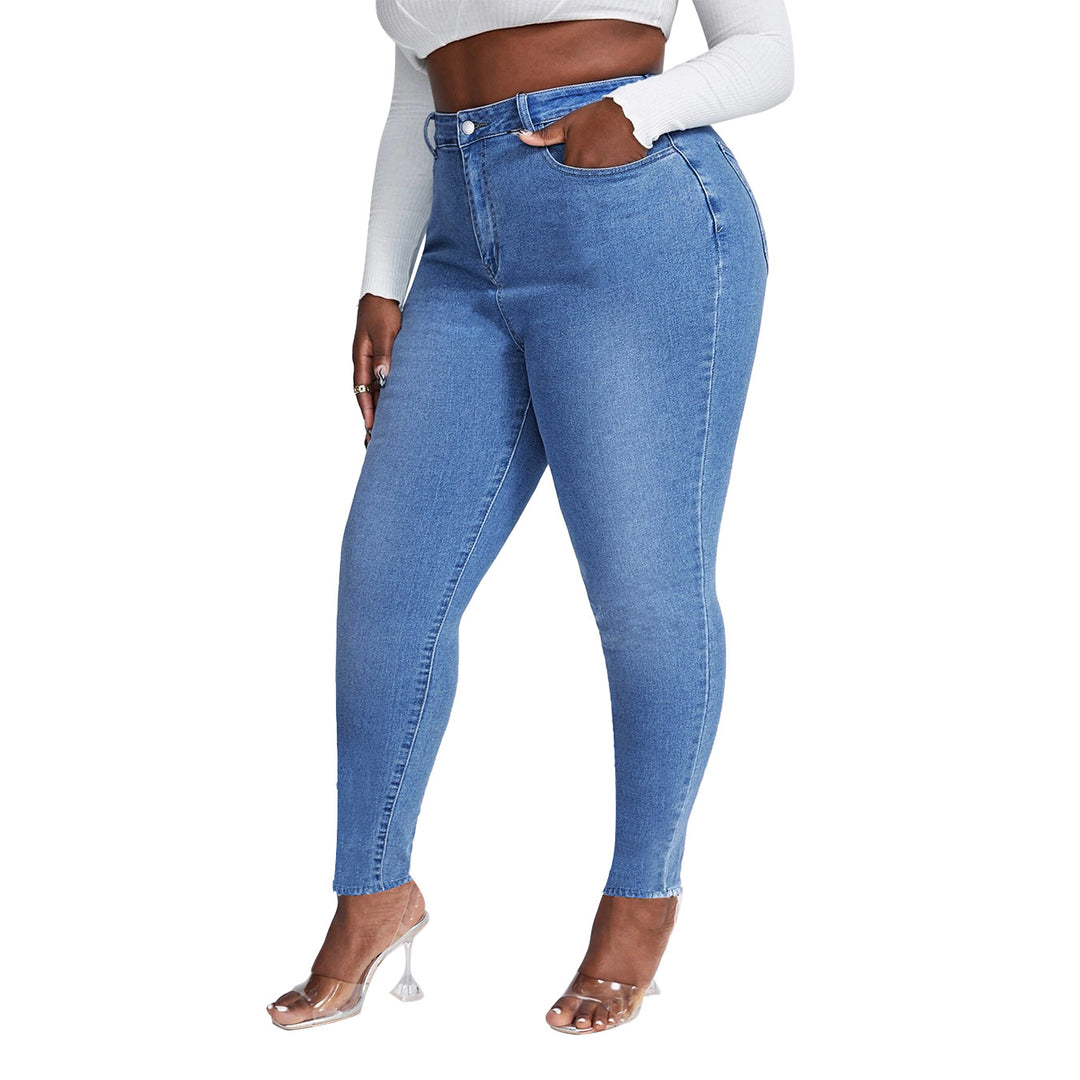 Damen High-Waist Skinny-Jeans figurschmeichelnd mit Stretch und hoher Taille Drune