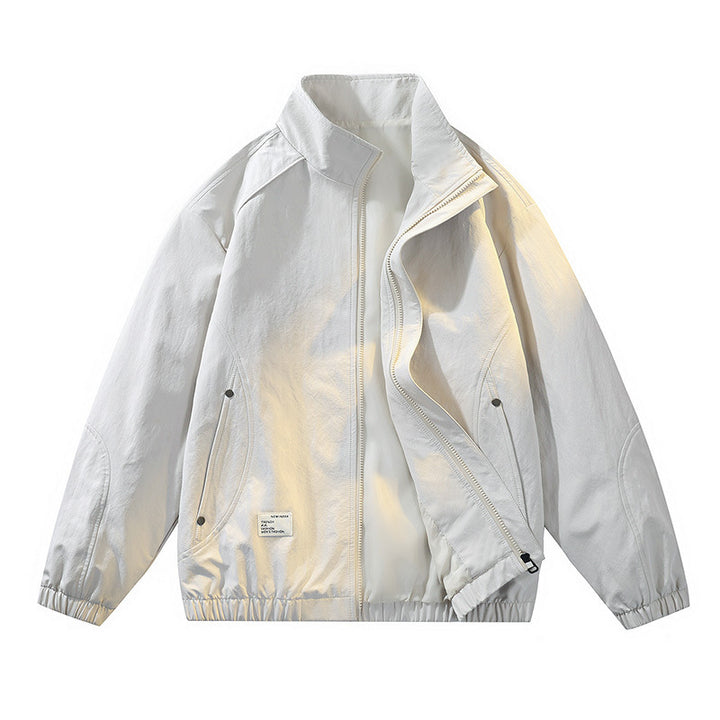Herren Elegante Übergangsjacke mit hochschließendem Kragen und praktischen Taschen Drune